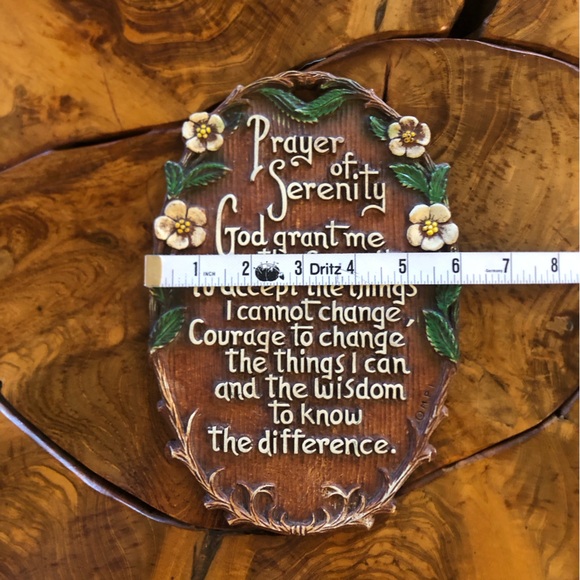 Vintage 60s Serenity Prayer Wall Plaque - Multi Products Inc - Picture 3 of 8